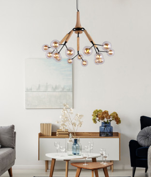 로이 15등 유리 펜던트조명 (45W)