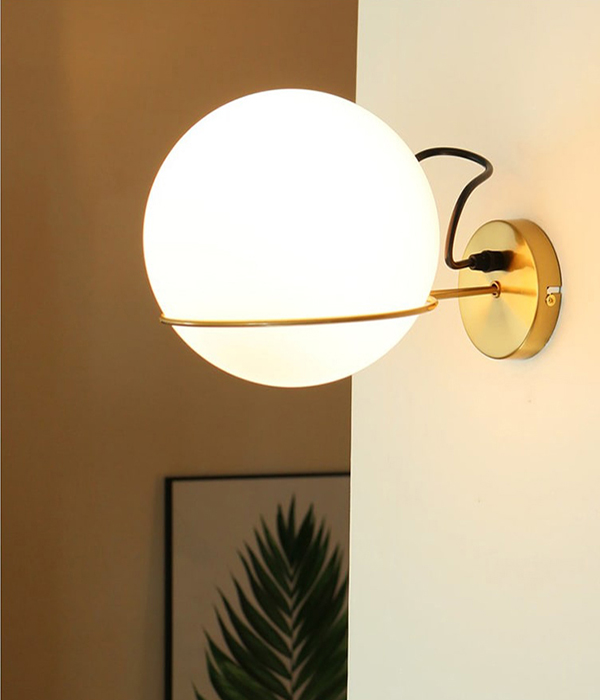 밀키볼 인테리어 벽등 무드 벽등 (유리구 150/200파이)