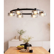 샤블리 LED 6등 식탁등, 펜던트조명 50W